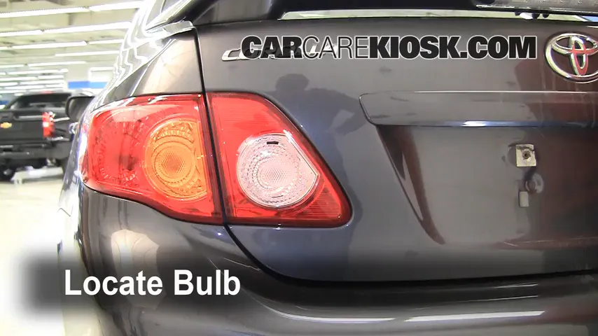 2010 Toyota Corolla S 1.8L 4 Cyl. Lights Brake Light (replace bulb)